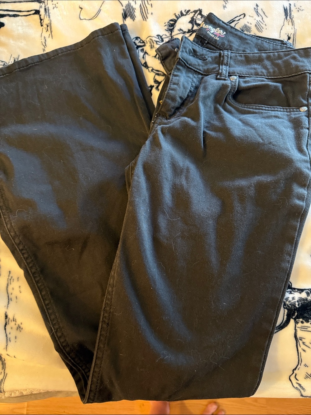 Wrangler Women's Black Wide-Leg Jeans
